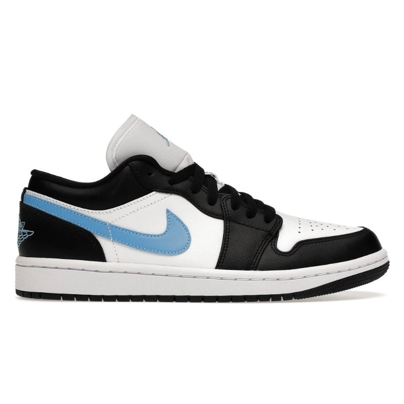 Jordan 1 Low Black University White