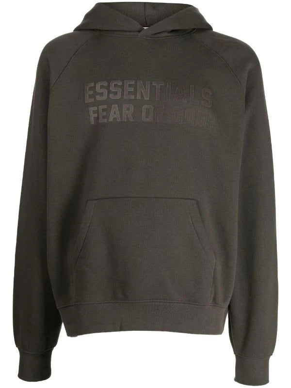 Fear Of God Essentials Hoodie (Off Black)