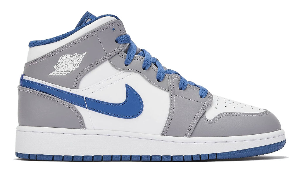 JORDAN 1 MID TRUE BLUE CEMENT (GS)